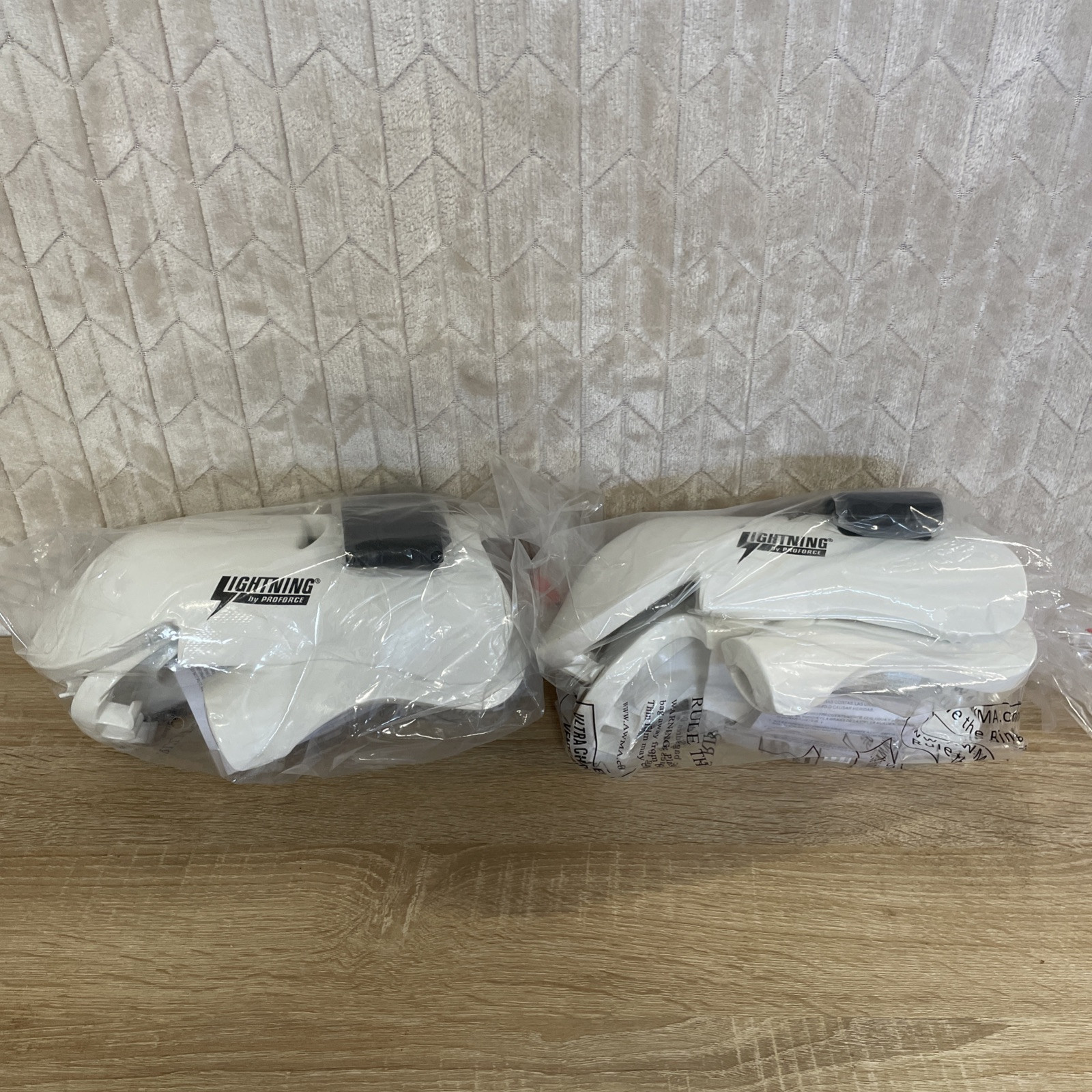 Lightning By ProForce Karate/MMA White Sparring Gloves Medium set of 2