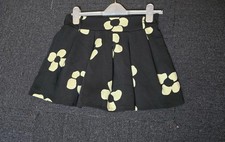 New Look y2k floral black & white mini skort