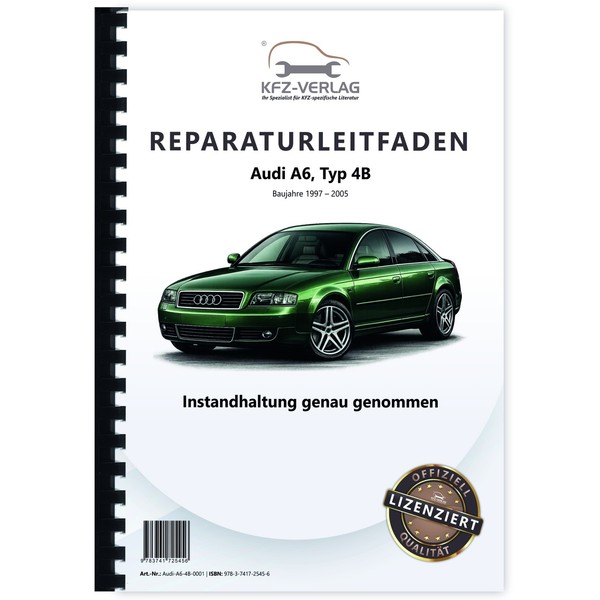 Audi A6 Typ 4B 1997-2005 Instandhaltung Inspektion Wartung Wartungsanleitung-image
