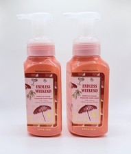 2 NEW BATH BODY WORKS ENDLESS WEEKEND GENTLE CLEAN FOAMING HAND SOAP WASH 8 OZ