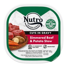 Nutro Products Grain Free Cuts in Gravy Adult Wet Dog Food Beef  Potato Stew, 2