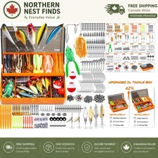 Upgrade Your Fishing Game: 404 PCS Tackle Kit in XL Box - Perfect for Beginners