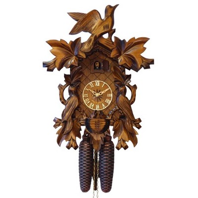 Engstler - 634_Q - Kuckucksuhr - Quarz - Nussbaum - 40,5 cm
