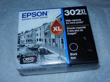 new Genuine OEM exp. 06/26 Epson 302XL Black Ink Cartridge T302XL020-S 302 XL cp