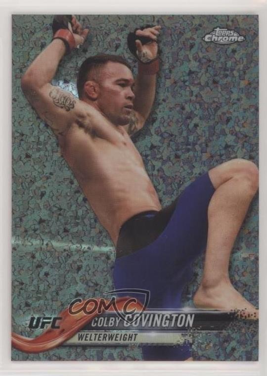 2018 Topps Chrome UFC Diamond Colby Covington #40 zf7