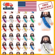 Durable 30pcs Miniature Jesus Figures - Ideal For Easter And Religious Gifts