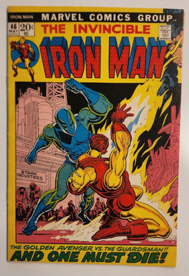 IRON MAN #46 Marvel 1972 Bronze Age Death Of The Guardsman (5.5) FINE-