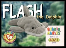 1999 Beanie Babies Series 2 Flash the Dolphin #171