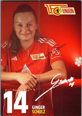 Autogrammkarte Ginger Schulz FC Union Schulz, Ginger :