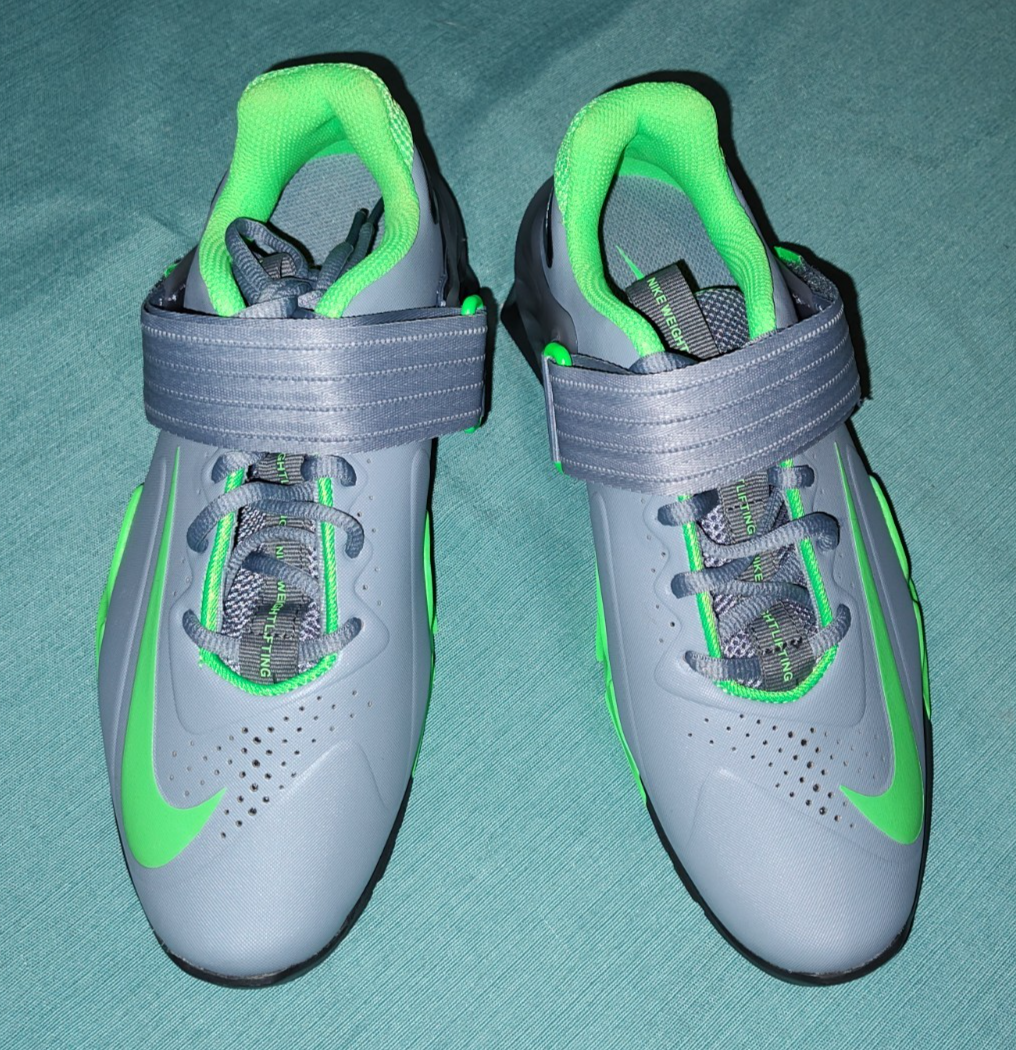 Nike Savaleos Weightlifting Shoes Mens Size 10.5 CV5708-401 Gray Green Black New Men Nike Savaleos Weightlifting Shoes Gray Green Black  main image 2