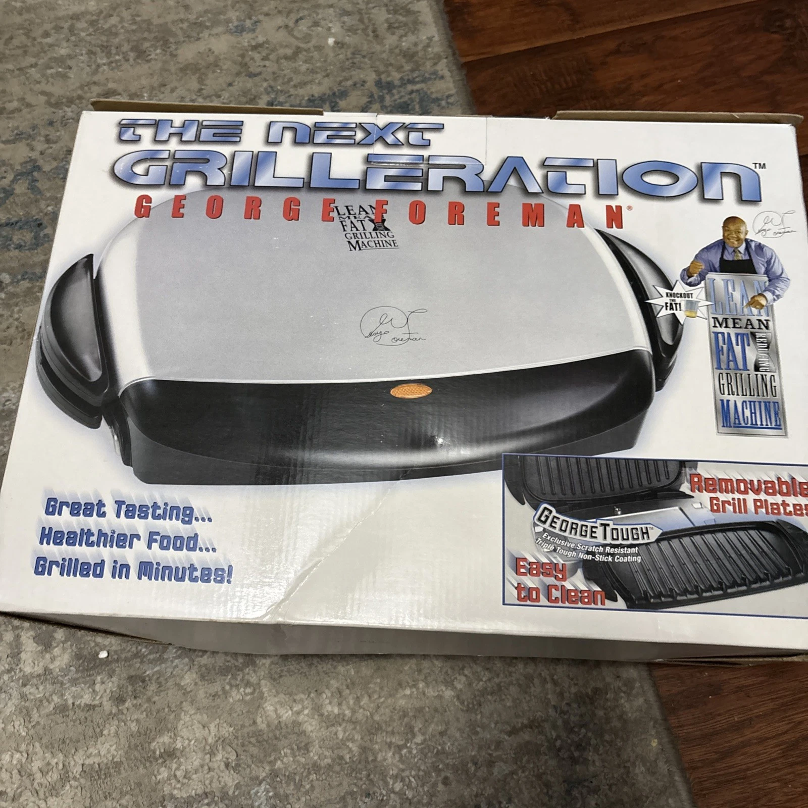George Foreman The Next Grilleration GRP4 Grilling Machine Removeable Plates