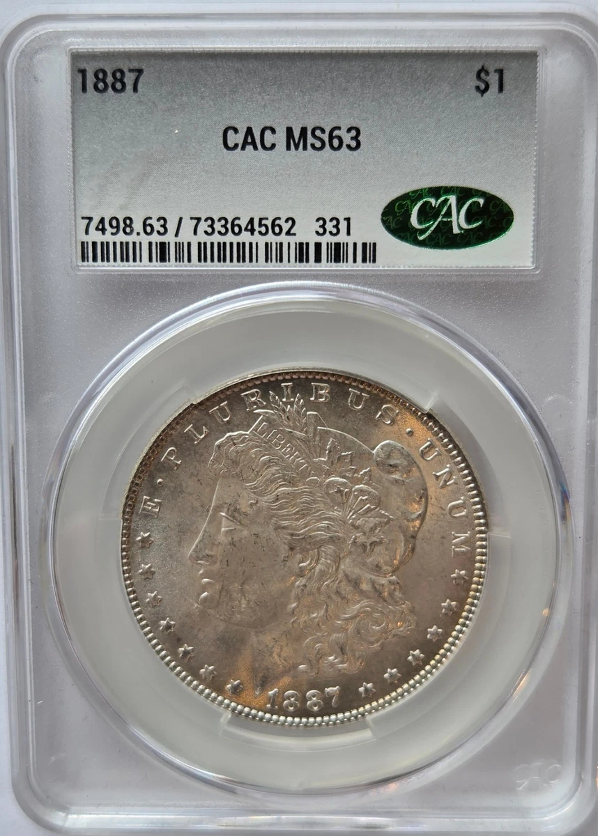 MS 63 Graded 1887 Year Morgan US Dollars (1878-1921) for sale | eBay