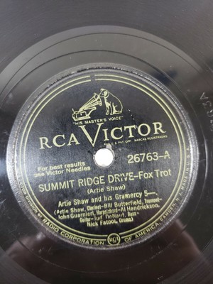 Artie Shaw w/ Johnny Guarnieri 78 Summit Ridge Drive / Cross Your Heart V+/V+