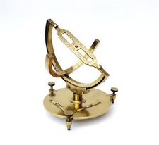 A rare equinoctial half circle ring dial on stand by Dollond.