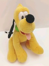 Disney Mickey Mouse Clubhouse Pluto Bean Plush 7.5" Just Play Green Collar Toy