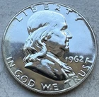 1962 Proof Franklin Half Dollar 90% Silver-INV#9104
