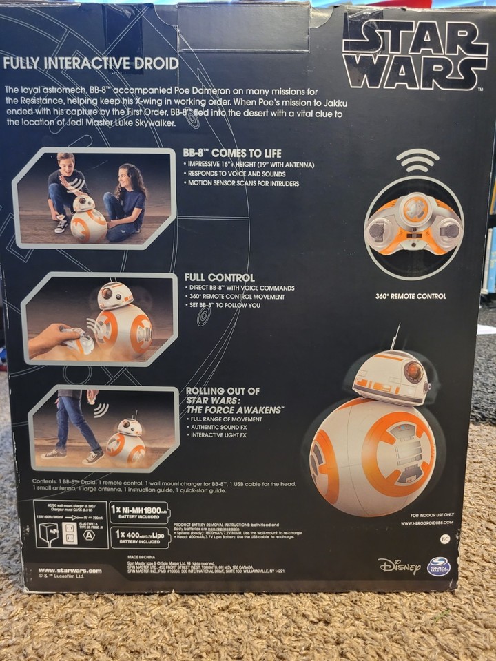 Star Wars BB8 Interactive Hero Droid - Brand New in Box | eBay