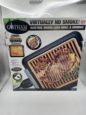 Gotham Steel Smoke-Less Electric Grill-Griddle Combination Non-Stick Brand New