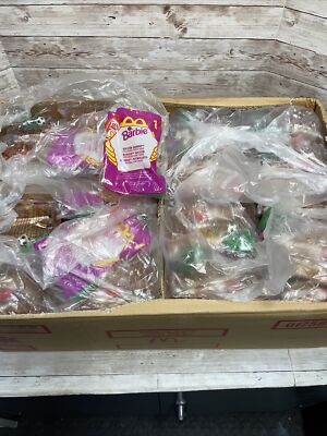 Rare Find 1999 McDonalds Vintage Barbie #1  Happy Meal Toys Complete Box 144/pc