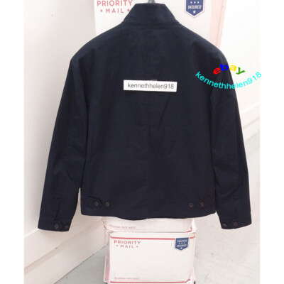 POLO RALPH LAUREN BARRACUDA COTTON HARRINGTON JACKET NAVY BLUE