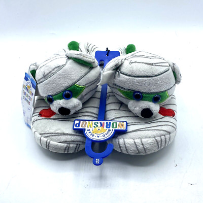 Build A Bear Workshop Mummy Bear White Slippers Monster House Shoes Size XL 3-4