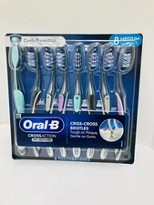 Oral B - Cross action Pro Advanced 8 Medium Toothbrush  Value Pack 