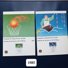 Ersttagsbl&auml;tter der Deutsche Sporthilfe, Briefmarken f&uuml;r den Sport 1985 - 1991,