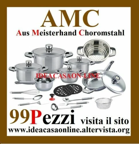 Pentole e padelle AMC acciaio