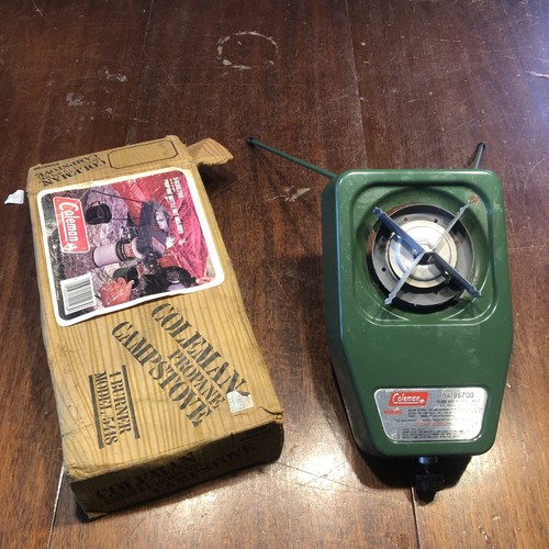 VINTAGE COLEMAN 5418B700 Camp Stove With Box eBay