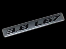 COMMODORE CHROME BLACK 3.8L L67 V6 BADGE VS VT VU VX VY SUPERCHARGED