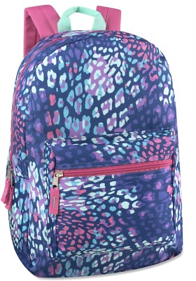 Trailmaker Backpack Standard Size (17 inch) Bookbag New With Tags Animal Print