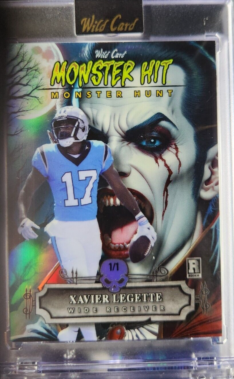 Xavier Legette 2024 Wild Card Haunted Hits #HHD-XL RC 1/1