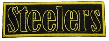 Steelers Text Football Embroidered Iron On Patch Roethlisberger