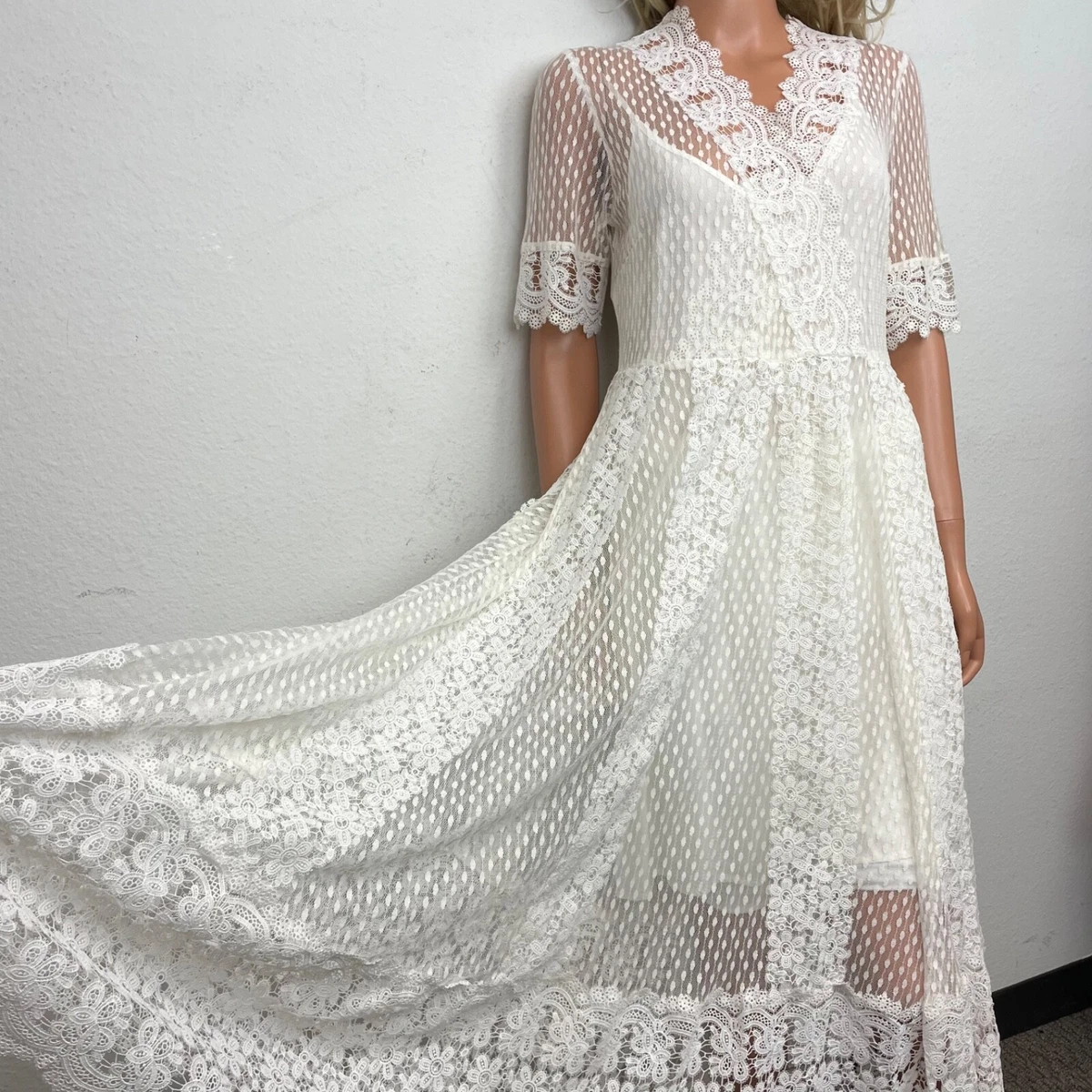 Short sleeve hotsell ivory dress