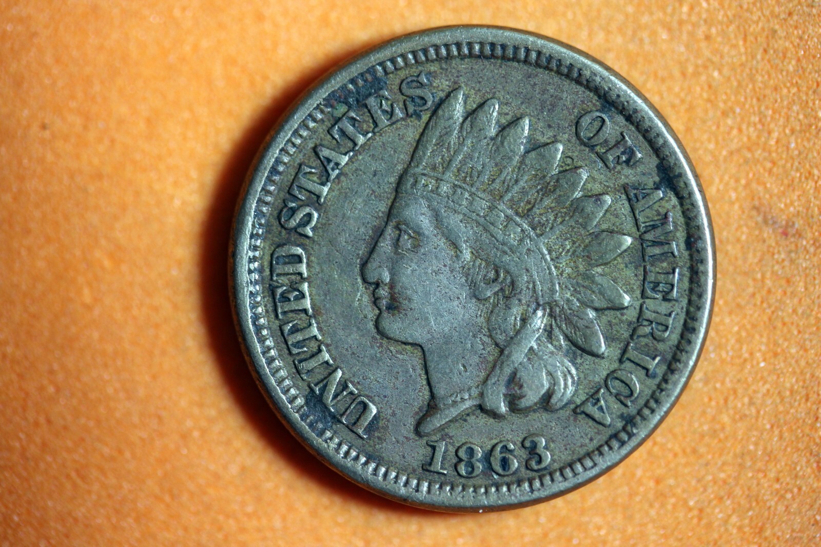 Estate Find 1863 Copper Nickel Indian Head Cent!! N03453 eBay