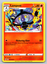 Lampent 025/196 Uncommon Lost Origin Pokemon Card - NM Near Mint