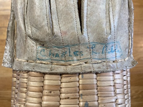 Vtg Jai Alai Cesta Wicker Rattan Basket Scoop Leather Glove Sports Decor EBay