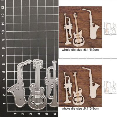Metal Cutting Dies Note Musical Instrument Scrapbooking Embossing Cards Stencils