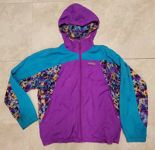 Vintage Retro 80s 90s Neon Purple Blue 