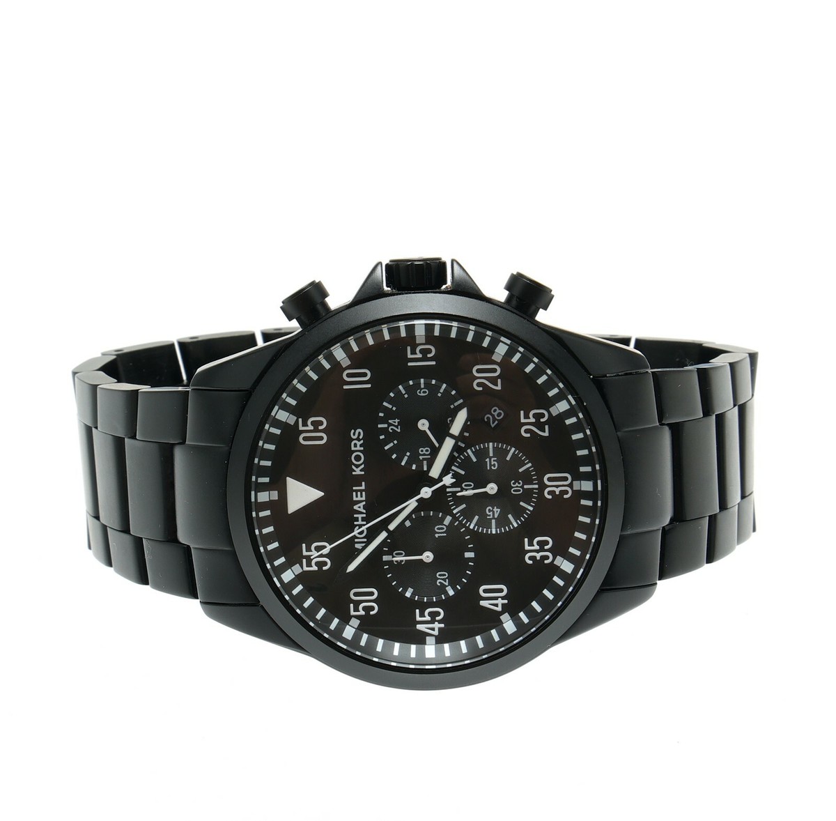 Mike　ブラック42 Original Michael Kors Men's Lexington Gold-Tone Stainless