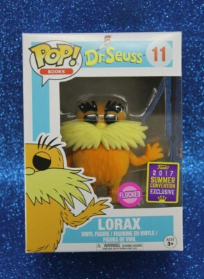 Dr Seuss The Lorax Flocked Pop Vinyl Figure SDCC 2017 Funko for
