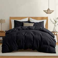 Reversible Duvet Cover 4 Piece Bedding Set & Fitted Sheet & pillowcases All Size