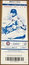 5/27/2018 Chicago Cubs vs San Francisco Giants Ticket Yu Darvish Javier Baez HR