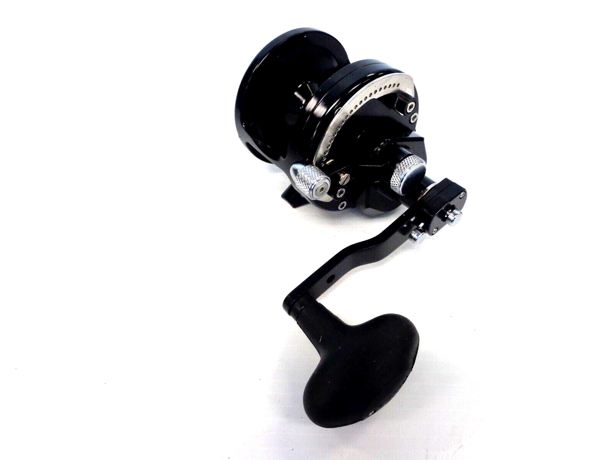 Avet JX6/3 MC Raptor Two-Speed Lever Drag Reel - BLACK - Right