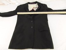 Adult Women's Unbranded Black Two Button Front Blazer Lined Nice 30962