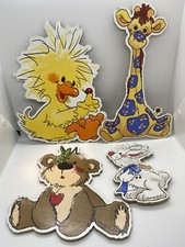 Little Suzy s Zoo Baby Nursery Wall Hangings Set of 4 Witzy, Boof, Patches