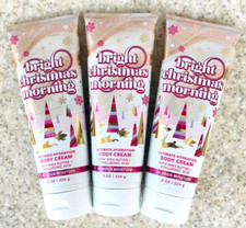 3 Bath  Body Works BRIGHT CHRISTMAS MORNING Body Cream 8oz LOT/SET of 3