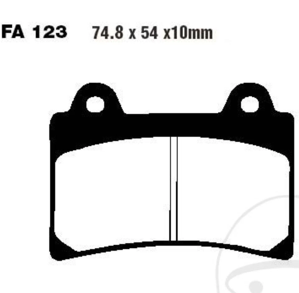 EBC FA123HH Plaquettes pour Yamaha FJ1200 XJR1200 FZ750 Genesis TDM XVZ TRX850 - Photo 2/3