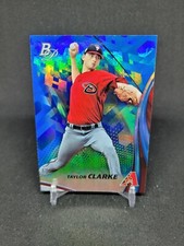Taylor Clarke 2017 Bowman Platinum Top Prospects ROYAL BLUE PARALLEL TP-TAC