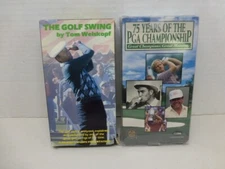 The Golf Swing by Tom Weiskopf & 75 Years of the PGA Championship VHS Tapes